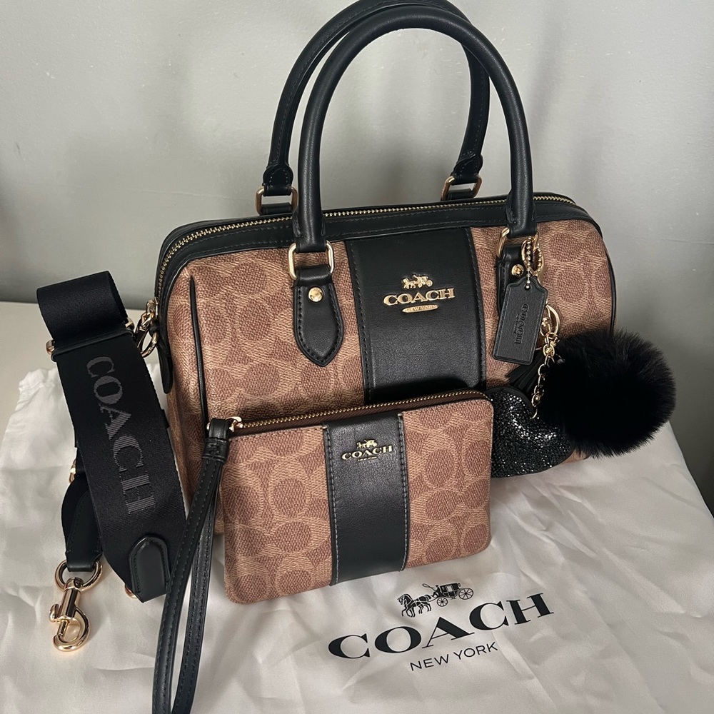 Coach Rowan Satchel And Matching Wallet - Picture 3 of 11